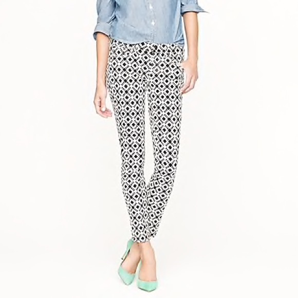 J.Crew Toothpick Jean in Geometric Print - Picture 3 of 7